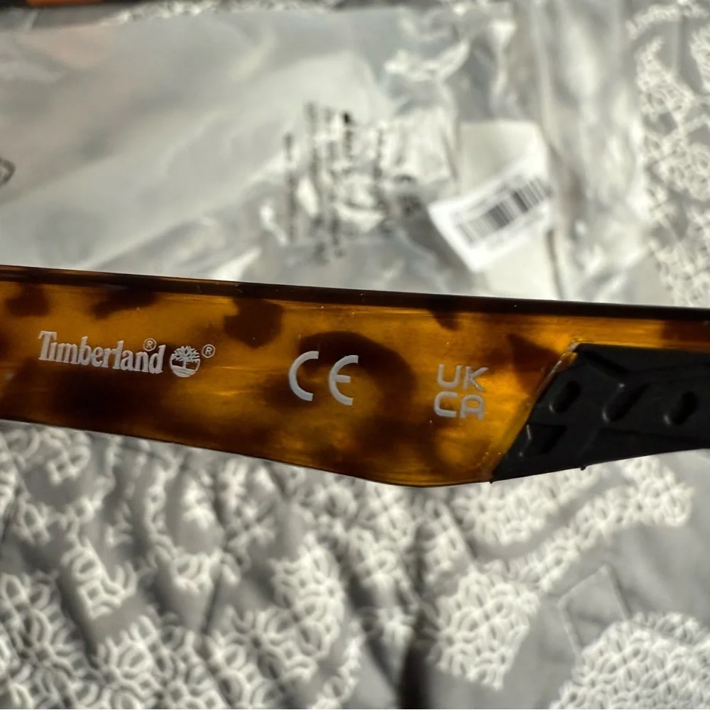 Timberland Tortoise Shell Square Sunglasses TB7218 Brown Lens NIP